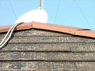 屋根カバー工法　アスベストを含むスレート屋根材
