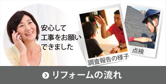 安心して工事をお願いできました！リフォームの流れ