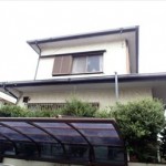 東京都武蔵野市｜厚手のコロニアル屋根の劣化調査全景