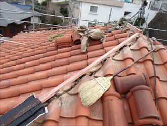 ハイロールの施工　武蔵野市　心木