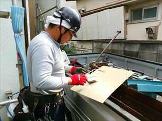 船橋市カバールーフで瓦棒カバー004