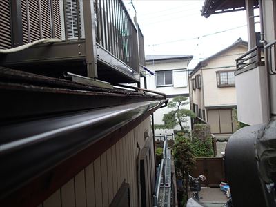 今回お問い合わせいただいたメイン雨樋交換