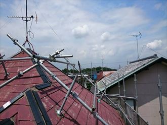 北区棟板金と雨樋交換003