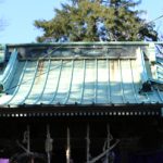 神社の銅葺き屋根