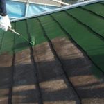 屋根塗装の様子