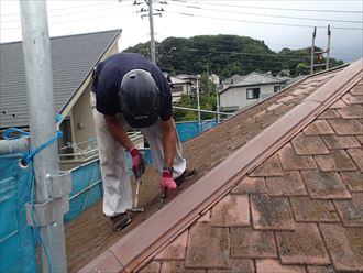 棟板金撤去