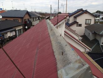 葛飾区棟板金の飛散