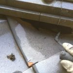 川崎市幸区で傷んで剥がれた漆喰の詰め直し工事