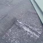 葛飾区にてパミール屋根の調査