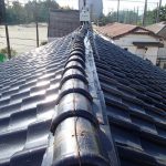 葛飾区棟の歪みと漆喰の剥がれ