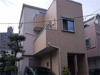 荒川区東尾久の雨樋点検