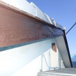 塗装後の破風板