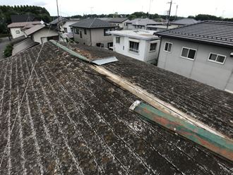 棟板金飛散状況