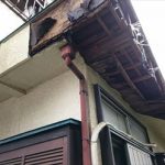 雨漏りによる外壁・軒天の腐食