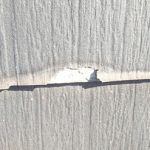 ミルフィーユのように剥離現象が起きてます