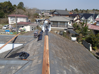 結構な大きさのある屋根です