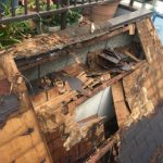 旭市入野にて屋根パラペット部の野地板腐食からスーパーガルテクトを使った葺き替え工事