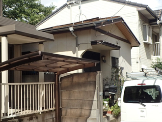 棟板金交換工事を行った住宅