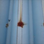 市原市青柳　屋根ボルトの錆