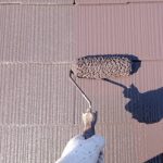 匝瑳市飯倉にてスレート屋根を遮熱塗料サーモアイSiで屋根塗装