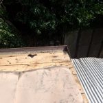 剥がされた屋根