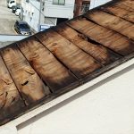 野地板の露出と吸水