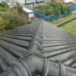 木更津市　棟瓦の蛇行