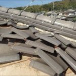 君津市外箕輪　瓦のズレ