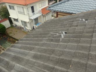 木更津市　雨漏り上部の屋根の状況