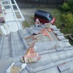 君津市　棟瓦の崩れ