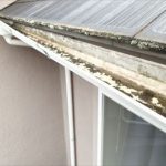 千葉市花見川区　雨樋の歪み