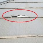 千葉市若葉区　屋根材の剥離