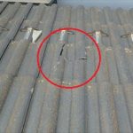 千葉市緑区　屋根瓦の割れ