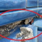 漆喰面戸の剥がれ