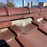 漆喰の劣化、のし瓦の抜け