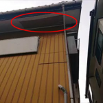 軒天に剥がれが