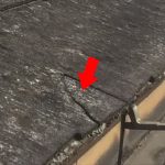 スレートのひび割れ