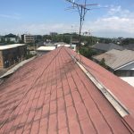 棟板金が飛散してしまった賃貸アパート