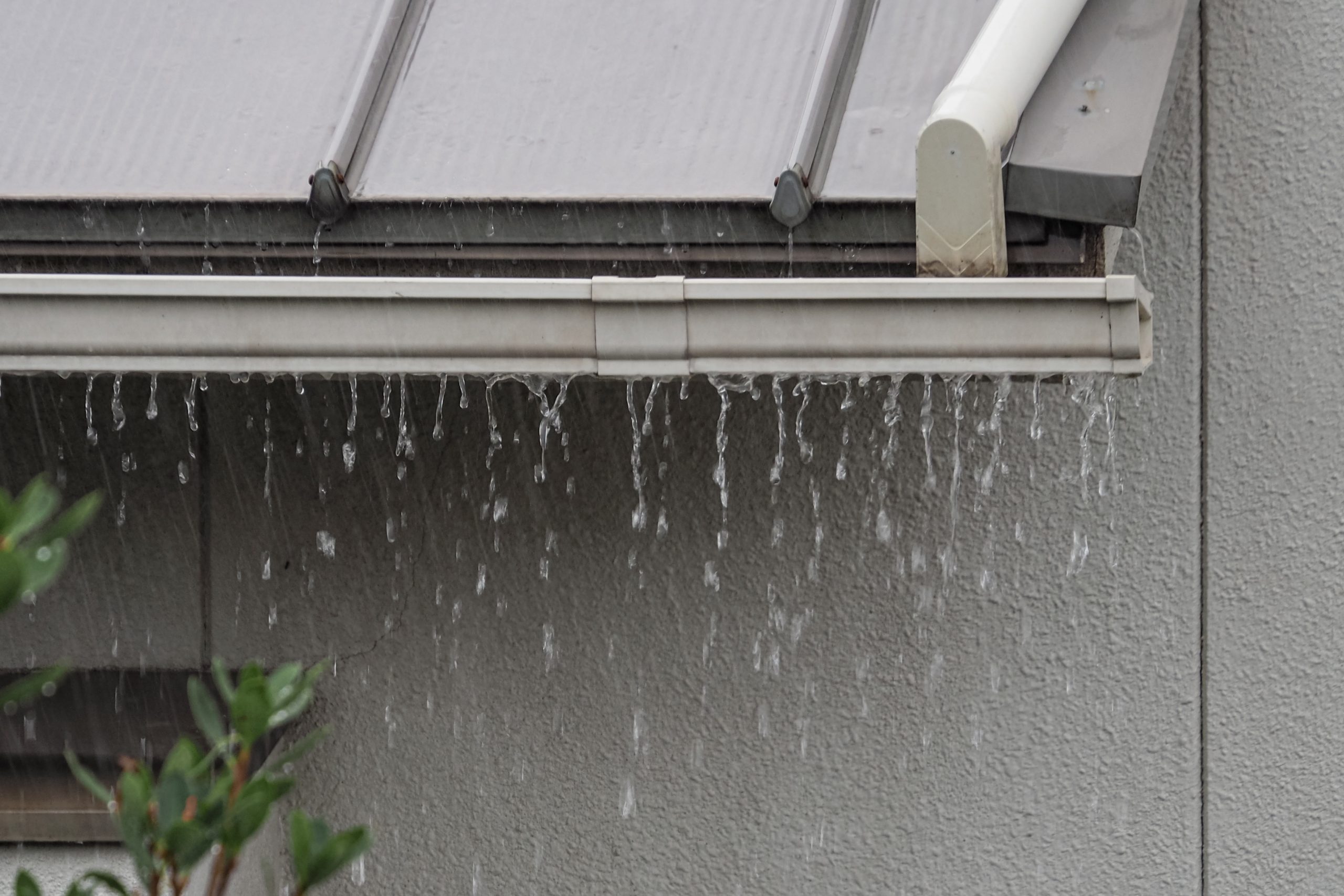 雨樋のオーバーフロー