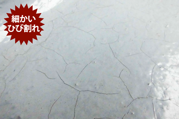 細かいひび割れ