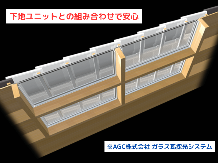 ガラス瓦下地ユニット