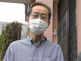 インタビュー中のお客様