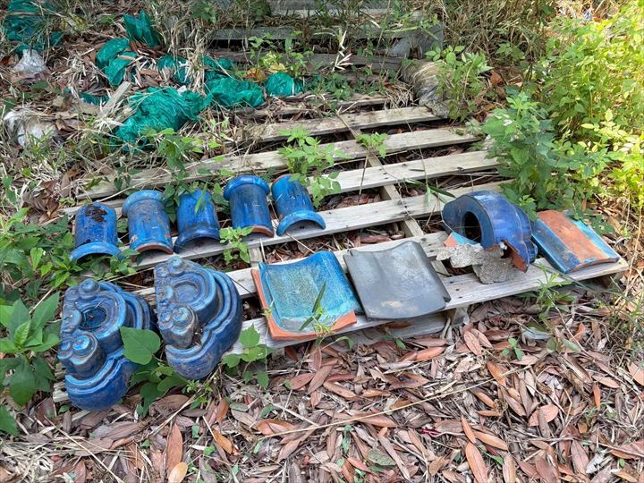 鬼瓦やのし瓦の落下