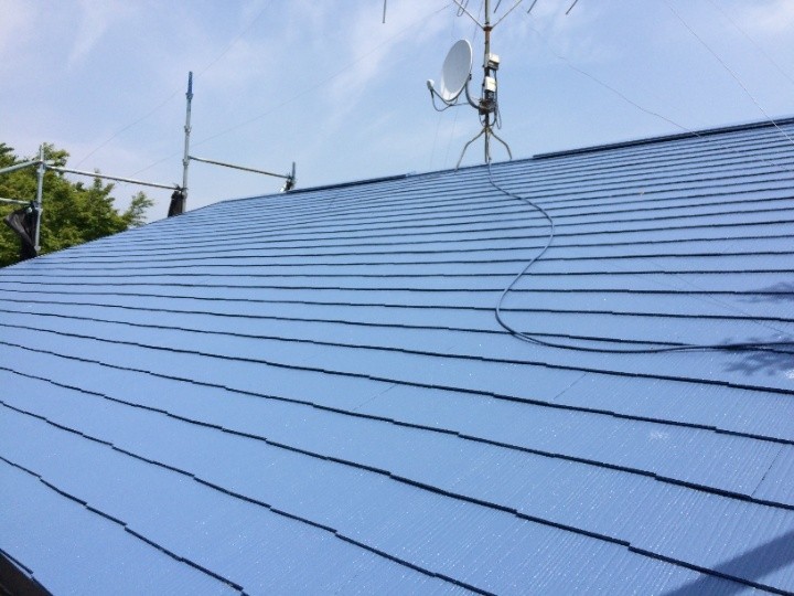 屋根塗装後の状態