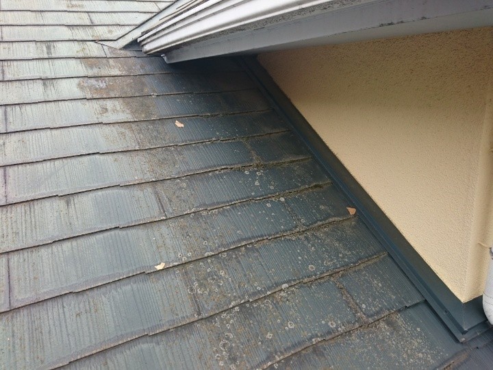 谷部と雨押え周辺の状態