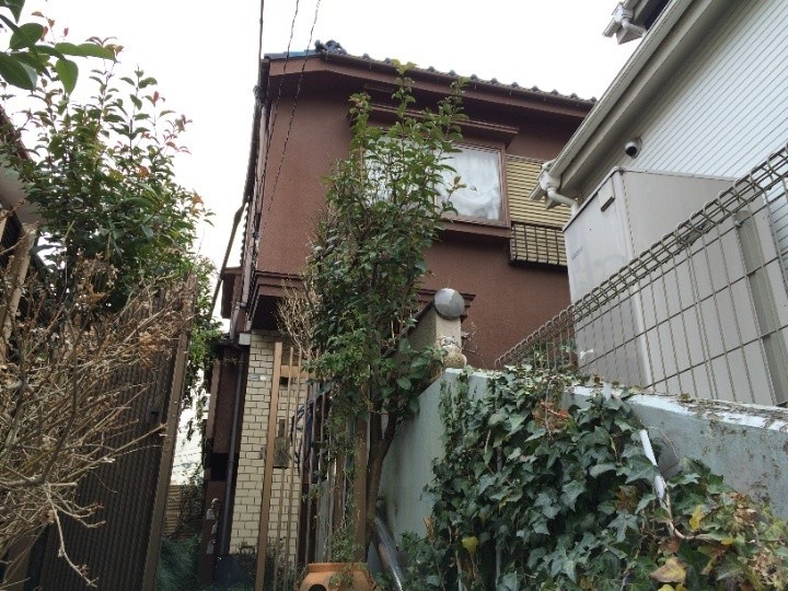 落下した軒樋の確認