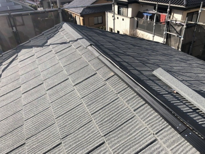 棟板金と仕上げ作業