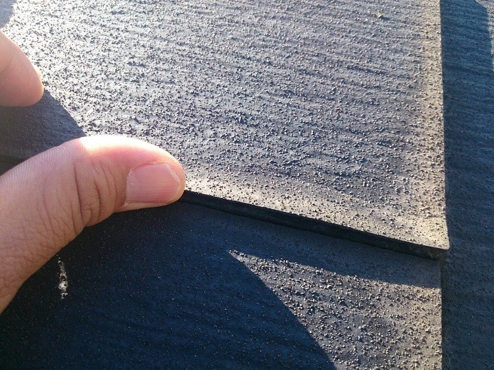 スレートの剥離の確認