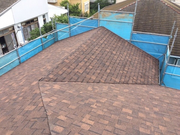 アルマの施工と全体の葺き上げ