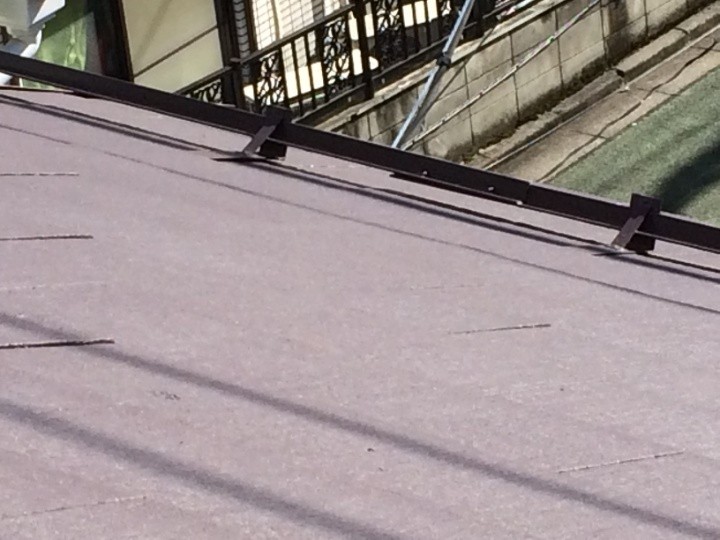 既存雪止めの位置確認